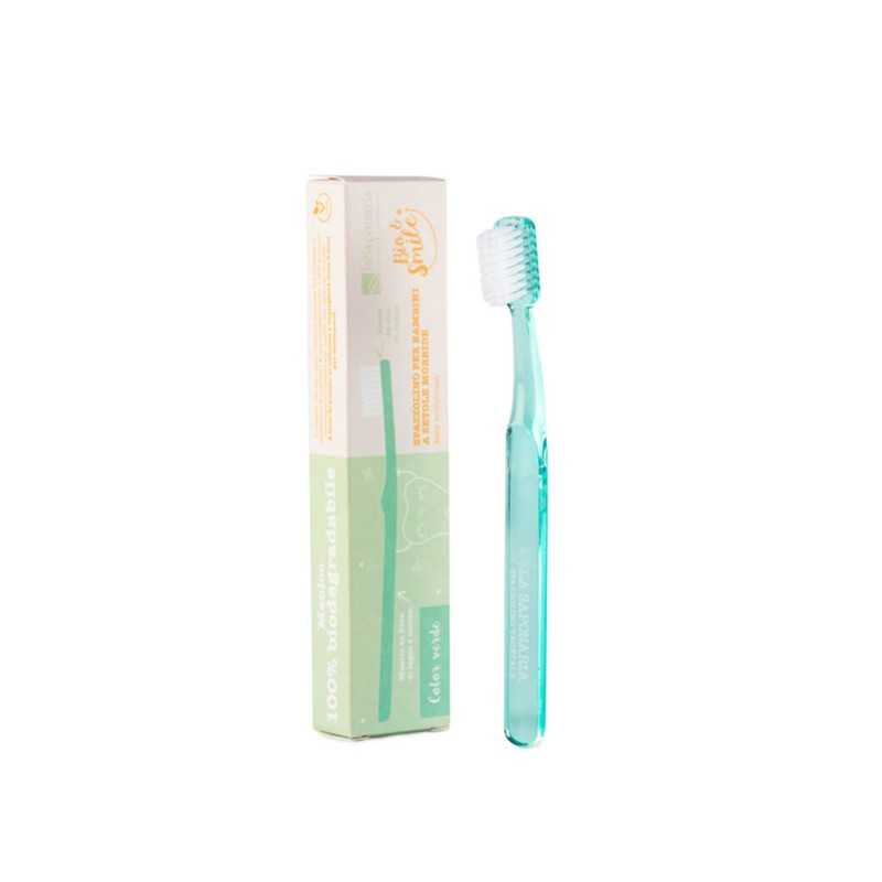 Vegetable Fiber Toothbrush For Children Green