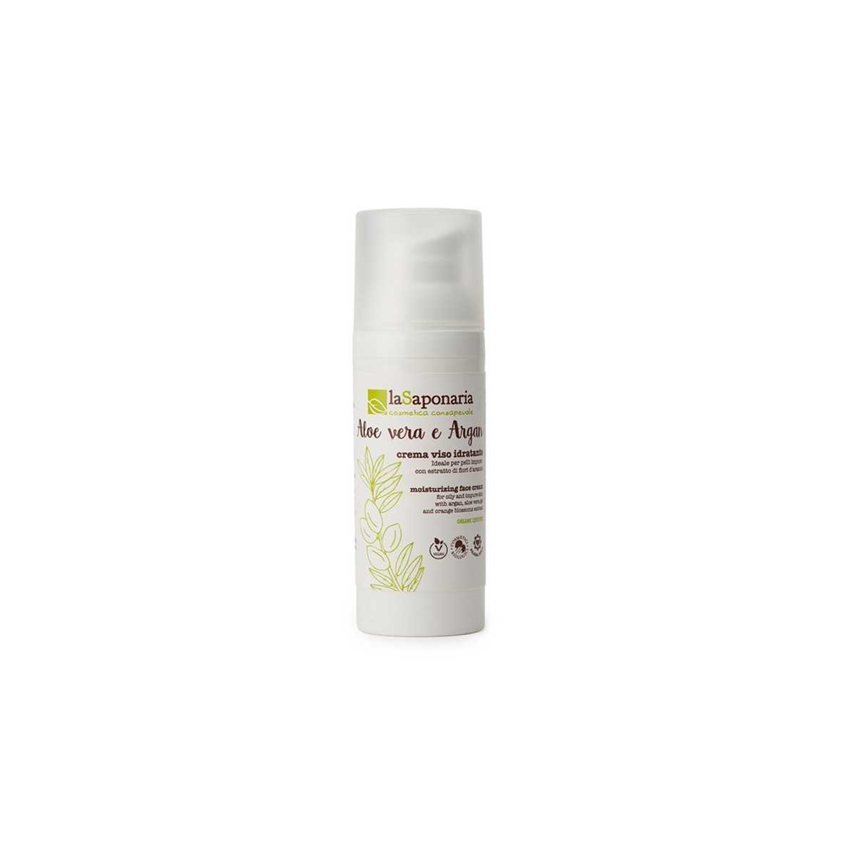 Moisturizing Facial Cream with Aloe Vera & Argan