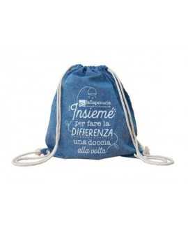Backpack in recycled cotton