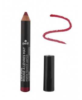 Matte Lipstick Pencil - Grenadine - certified organic
